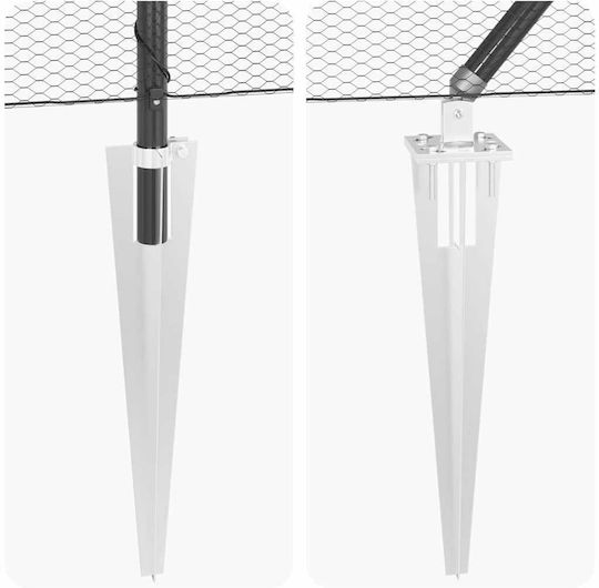 vidaXL vidaXL Drahtzaun Stacheldraht Grau 0,8x50m