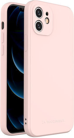 Wozinsky Color Back Cover Σιλικόνης Ροζ (iPhone 12 / 12 Pro)