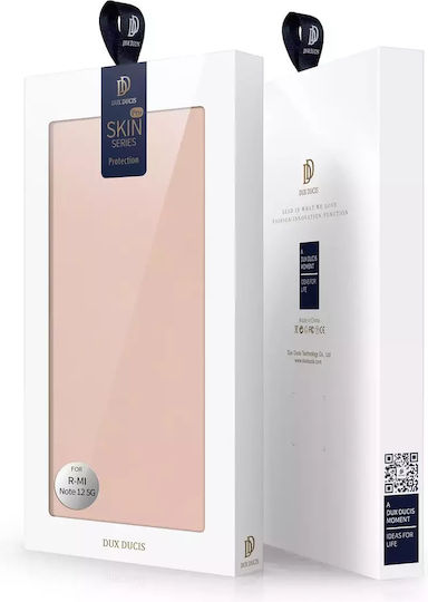 Dux Ducis Skin Pro Back Cover Δερμάτινο Ροζ (Redmi Note 12 5G)