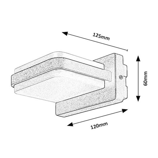 Rabalux Gendt Wall-Mounted Outdoor Light LED IP44 12W