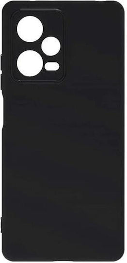 3MK Matt Back Cover Σιλικόνης 1.2mm Μαύρο (Redmi Note 12 Pro 5G)
