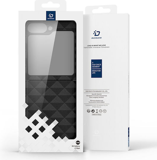 Dux Ducis Back Cover Synthetic Leather / Silicone Blue (Galaxy Z Flip6 / Z Flip7 FE)