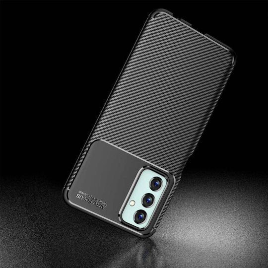 Ancus AutoFocus Carbon Fiber Umschlag Rückseite Silikon Schwarz (Galaxie M23)