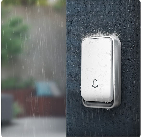 Optimo Smart Wireless Professional Doorbell Idealstore 150 M Range Water Resistant 3-level Volume Control 51 Polyphonic Sounds 90 Db Volume White Color