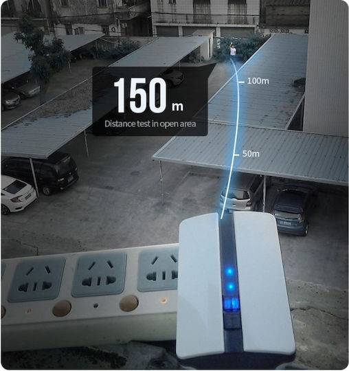 Optimo Smart Wireless Professional Doorbell Idealstore 150 M Range Water Resistant 3-level Volume Control 51 Polyphonic Sounds 90 Db Volume White Color