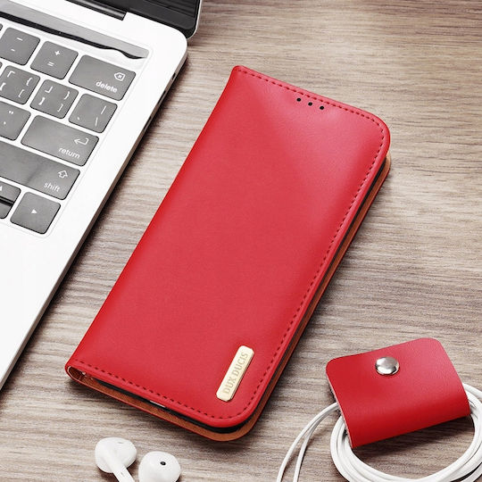 Dux Ducis Hivo Wallet Δερμάτινο Κόκκινο (Galaxy S24)