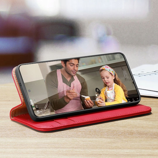 Dux Ducis Hivo Wallet Δερμάτινο Κόκκινο (Galaxy S24)