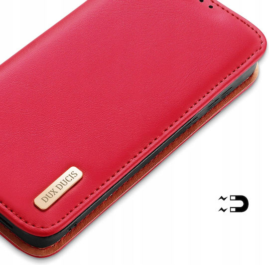 Dux Ducis Hivo Wallet Δερμάτινο Κόκκινο (Galaxy S24)