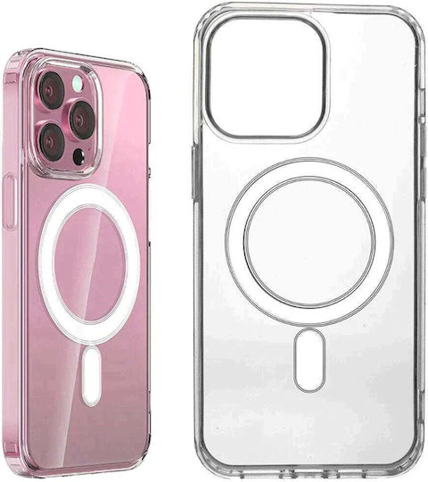Gloss Mag Back Cover Σιλικόνης Μαγνητικό Διάφανο (iPhone 14 Pro)