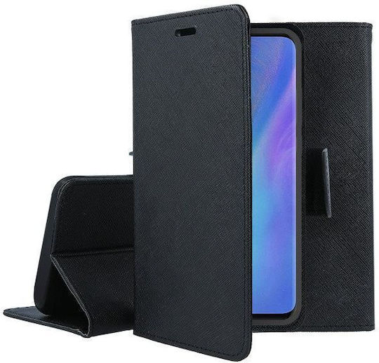 Forcell Fancy Book Δερματίνης Μαύρο (Huawei Nova 8i / Honor 50 Lite)