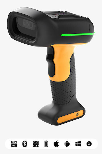Inateck Scanner Χειρός Ασύρματο με Δυνατότητα Ανάγνωσης 2D και QR Barcodes