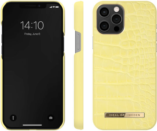 iDeal Of Sweden Atelier Back Cover Σιλικόνης Lemon Croco (iPhone 12 Pro Max)