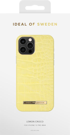 iDeal Of Sweden Atelier Back Cover Σιλικόνης Lemon Croco (iPhone 12 Pro Max)
