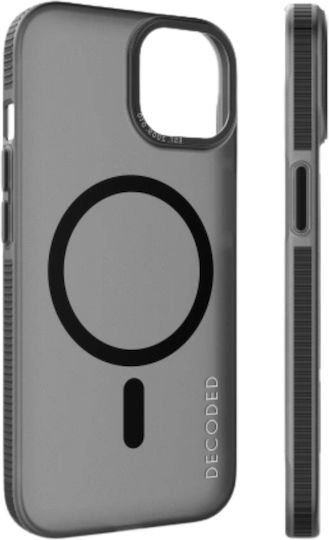 Decoded Back Cover Σιλικόνης Μαύρο (iPhone 15 Pro)