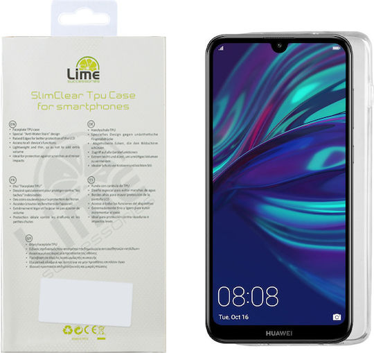 Lime Umschlag Rückseite Silikon Transparent (Huawei Y7 2019 / Y7 Prime 2019)
