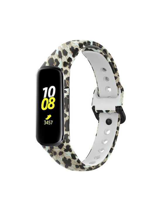 Σιλικόνη Λουράκι Samsung Galaxy Fit 2 Sm-r220 Leopard Σιλικόνη Λουράκι Samsung Galaxy Fit 2 Sm-r220 Leopard