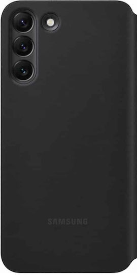 Samsung Smart Clear View Cover Book Πλαστικό Μαύρο (Galaxy S22+ 5G)