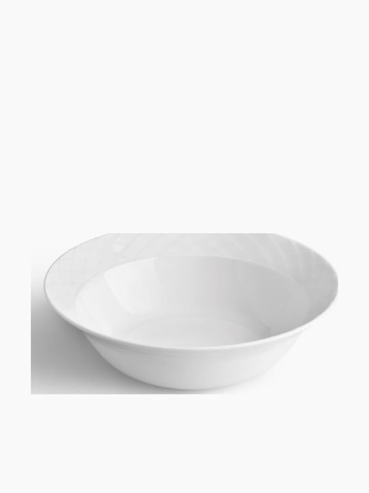 Ionia Itea Porcelain Salad Bowl White 24x24cm