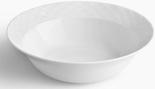 Ιωνία Itea Σαλατιέρα από Πορσελάνη Λευκή 24x24cm