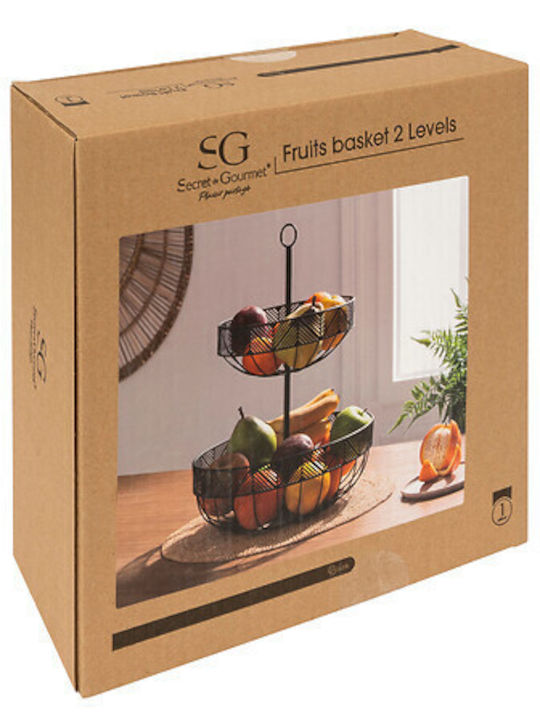 5Five Wooden Salad Bowl Black 30x30cm