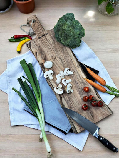 Bonfesto Rectangular Wooden Chopping Board Beige 65x20cm