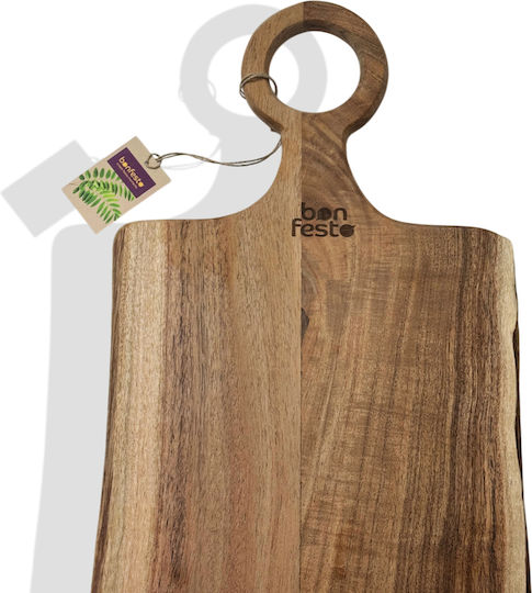 Bonfesto Rectangular Wooden Chopping Board Beige 60x25cm
