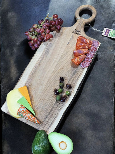Bonfesto Rectangular Wooden Chopping Board Beige 60x25cm