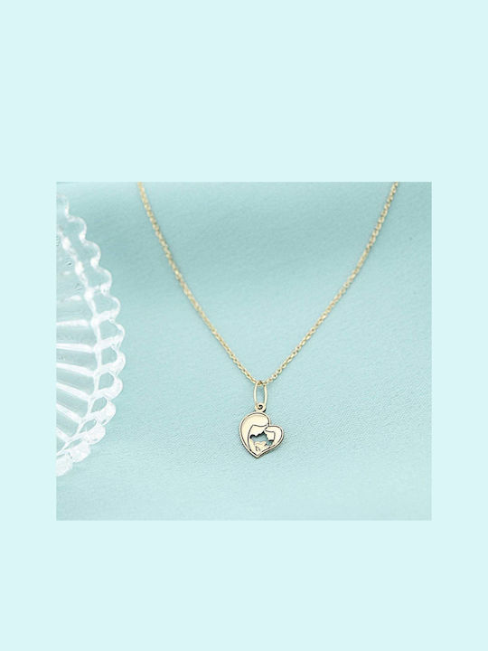 Sorelly Kids Pendant Heart from Gold 14K AU1P0049