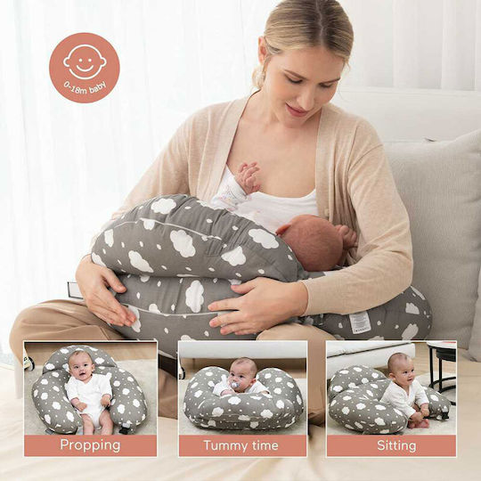 Momcozy Pregnancy & Nursing Pillow Gray