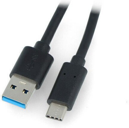 Lanberg USB 3.1 Cable USB-C male - USB-A Μαύρο 1.8m CA-USBO-31CU-0018-BK