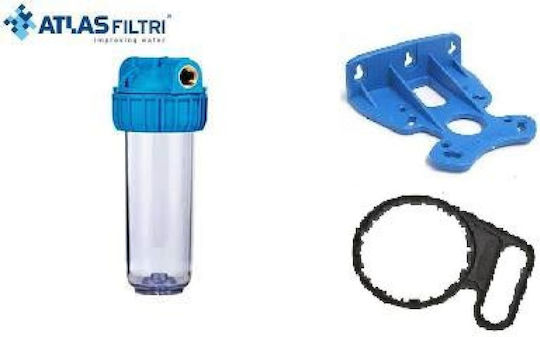 Atlas Filtri Senior Plus 3P AFO SX-AS Συσκευή Φίλτρου Νερού Μονή Κεντρικής Παροχής / Κάτω Πάγκου Διατομής 3/4'' 16002
