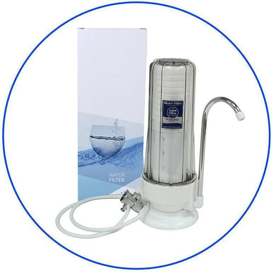Aqua Filter Countertop Water Filter System FHCTF with Faucet with 10" Replacement Filter Aqua Filter FCCA-STO