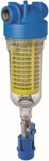 Atlas Filtri Hydra RAH Water Filtration System Single Central Supply Micron 1 1/4" with Replacement Filter RA6000024