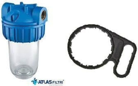 Atlas Filtri Junior Plus 3P AFO SX TS Water Filtration System Single Central Supply Micron 3/4''