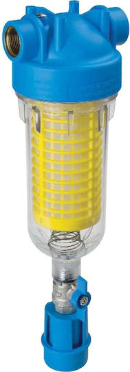 Atlas Filtri Hydra RAH 90μm Water Filtration System Single Central Supply Micron 1 1/4" with Replacement Filter