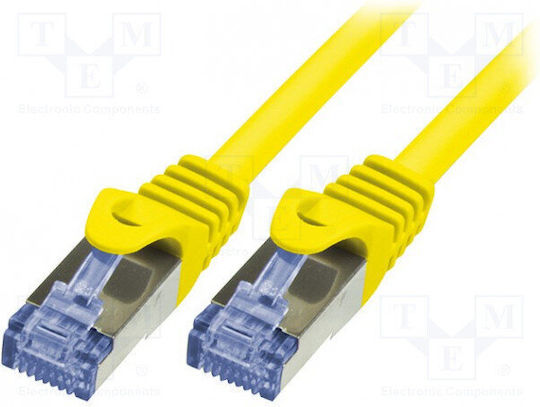 LogiLink S/FTP Cat.6a (Gigabit) Network Cable Ethernet 1m Yellow