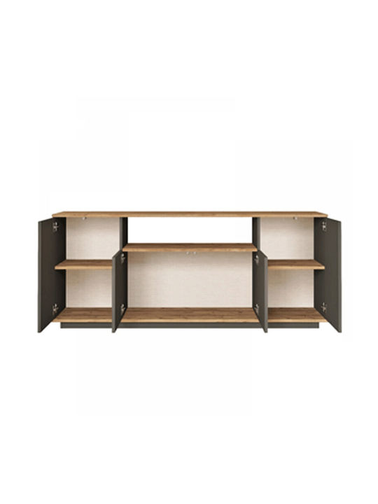 Μπουφές Viana Atlantic Pine/anthracite 180x44.5x75cm