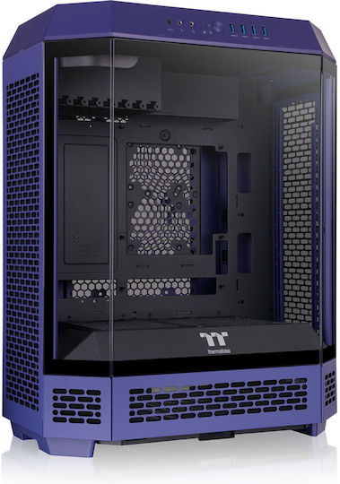 Thermaltake The Tower 600 Gaming Midi-Turm Computergehäuse mit Seitenfenster Future Dusk