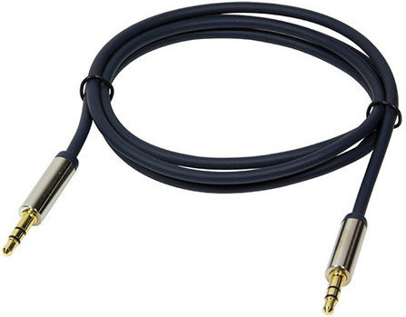LogiLink 3.5mm Jack Cable Male - 3.5mm Male Black 1m CA10100