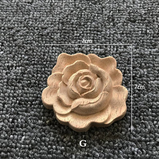 Wooden Flowers 1pcs