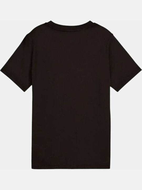 PUMA T-shirt Black / Yellow