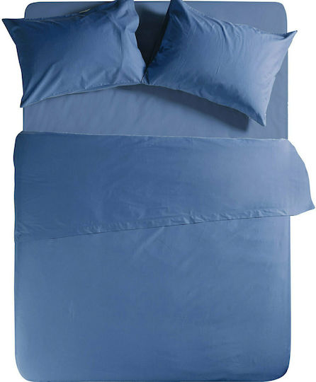 Nef-Nef Homeware Bettlaken Super-Doppel 240x270cm. Basic Indigo