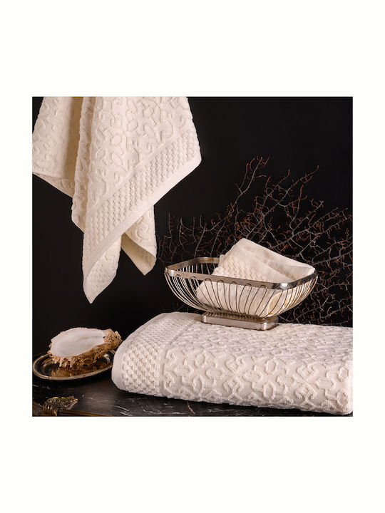 Melinen Bath Towel Set 3pcs Norya Ecru Weight 500gr/m²