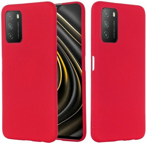 Задна корица Силикон 1.2мм Червен (Redmi 9T)