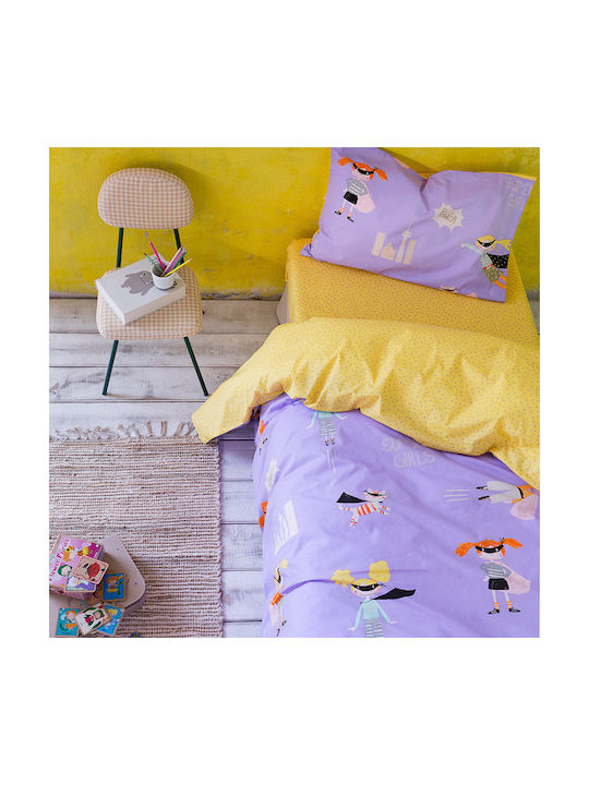 Nima Kids Quilts Single Super Girls Purple 160x240cm