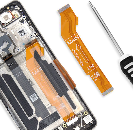 Clappio Motherboard Connection Flex Cable Xiaomi Poco F6 High Quality Flex Connector Orange