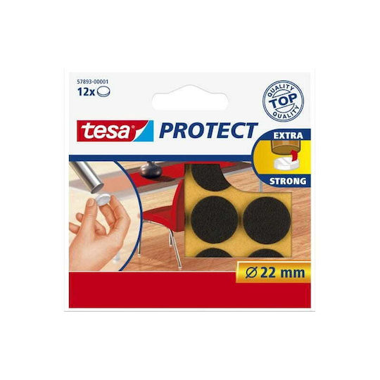 Tesa 57893 Round Felts with Sticker 22mm 12pcs