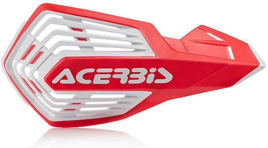 Acerbis X-Future Universelle Rot/Weiß Handprotektoren in Rot Farbe