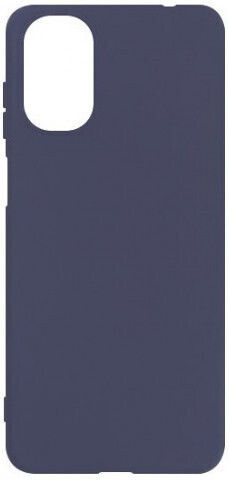 Umschlag Rückseite Kunststoff / Silikon Blau (Moto G22)