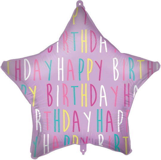 Balloon Foil Star Purple 46cm